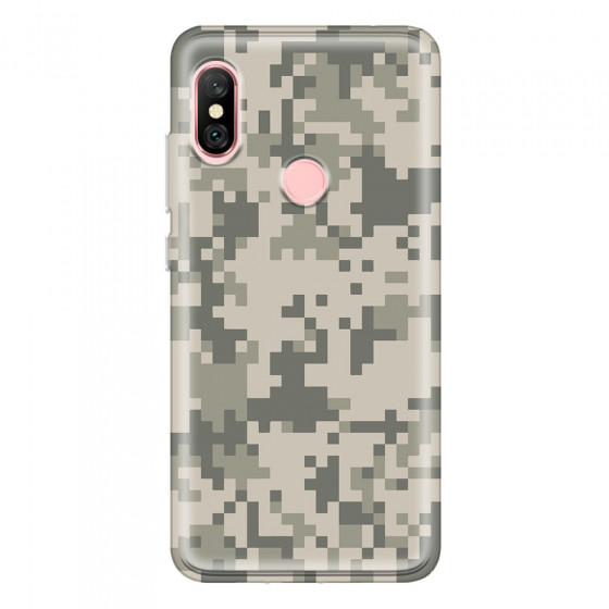XIAOMI - Redmi Note 6 Pro - Soft Clear Case - Digital Camouflage