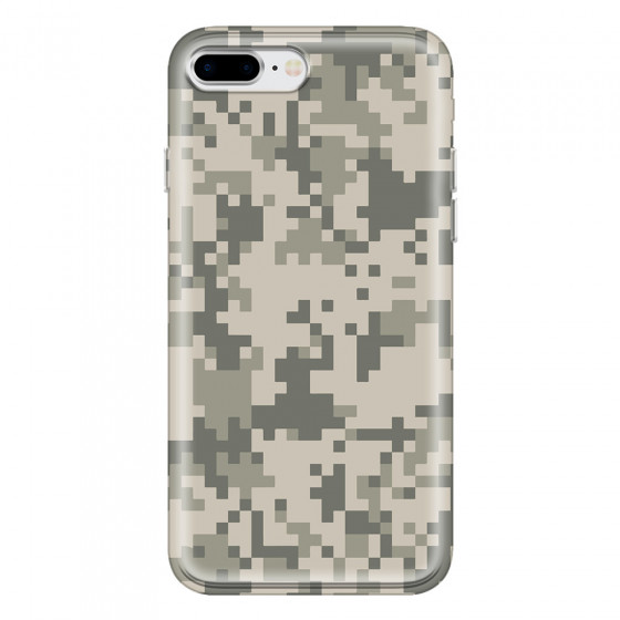 APPLE - iPhone 8 Plus - Soft Clear Case - Digital Camouflage