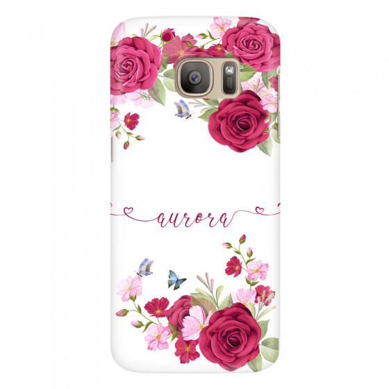 SAMSUNG - Galaxy S7 - 3D Snap Case - Rose Garden with Monogram
