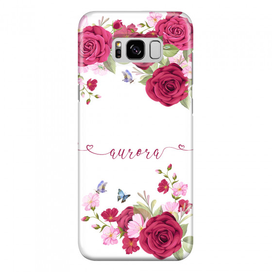 SAMSUNG - Galaxy S8 - 3D Snap Case - Rose Garden with Monogram