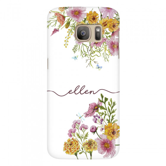 SAMSUNG - Galaxy S7 - 3D Snap Case - Meadow Garden with Monogram