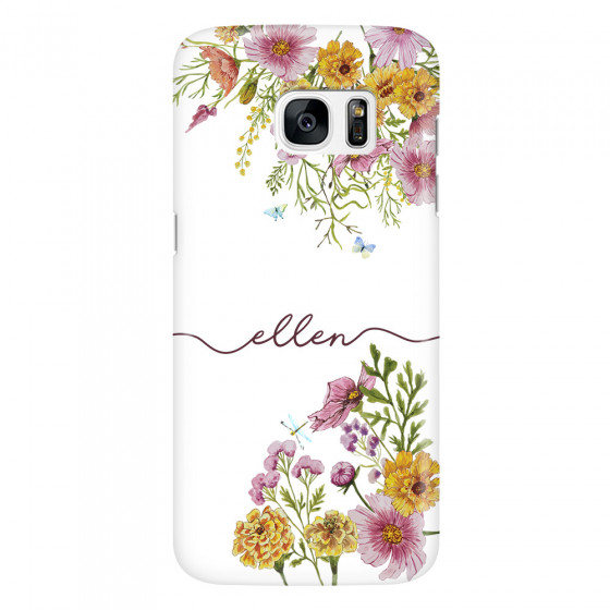 SAMSUNG - Galaxy S7 Edge - 3D Snap Case - Meadow Garden with Monogram