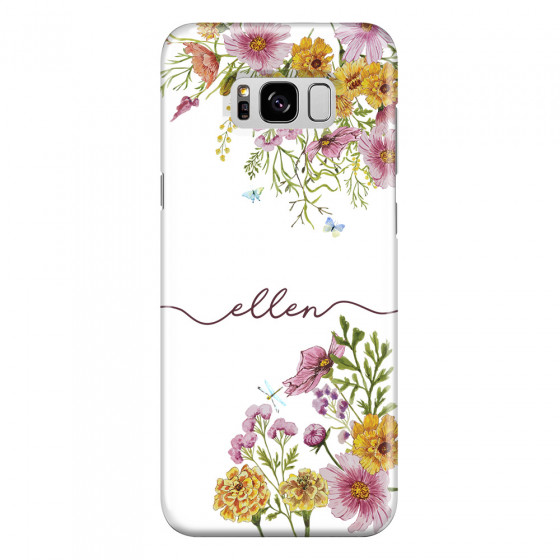 SAMSUNG - Galaxy S8 - 3D Snap Case - Meadow Garden with Monogram