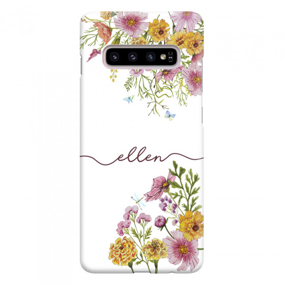 SAMSUNG - Galaxy S10 Plus - 3D Snap Case - Meadow Garden with Monogram