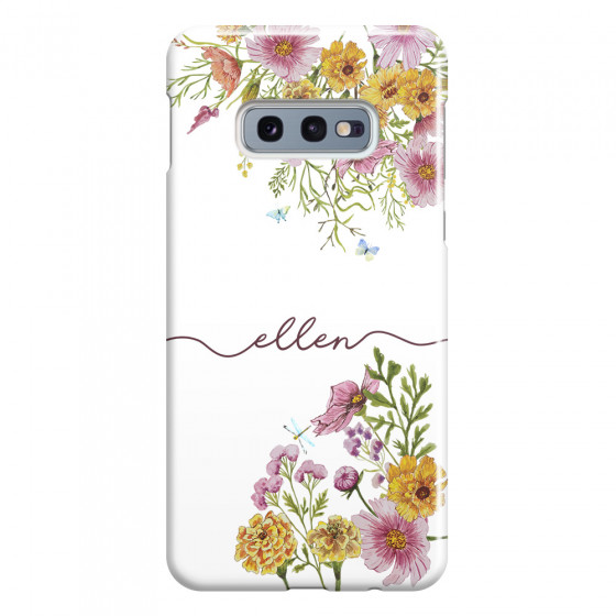SAMSUNG - Galaxy S10e - 3D Snap Case - Meadow Garden with Monogram