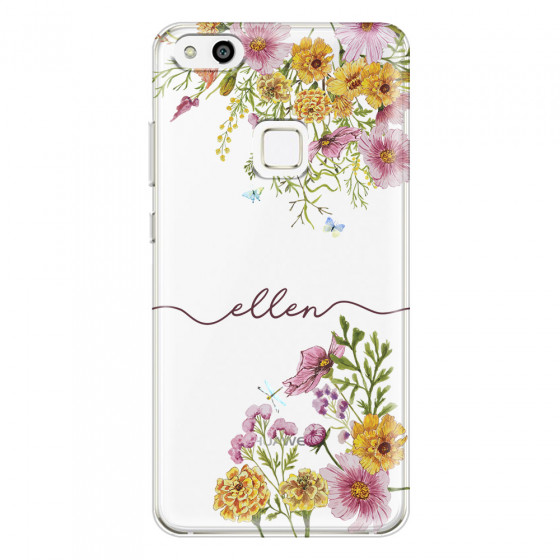 HUAWEI - P10 Lite - Soft Clear Case - Meadow Garden with Monogram