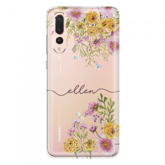 HUAWEI - P20 Pro - Soft Clear Case - Meadow Garden with Monogram