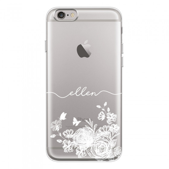APPLE - iPhone 6S - Soft Clear Case - Handwritten White Lace