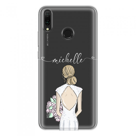 HUAWEI - Y9 2019 - Soft Clear Case - Bride To Be Blonde II.