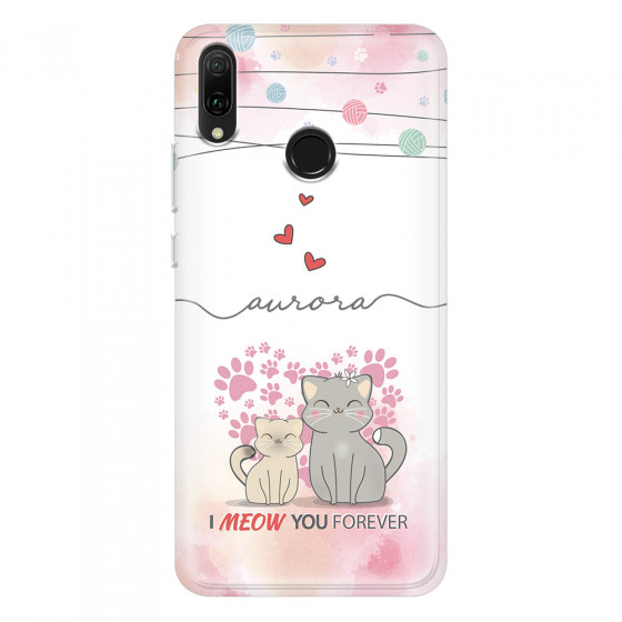 HUAWEI - Y9 2019 - Soft Clear Case - I Meow You Forever