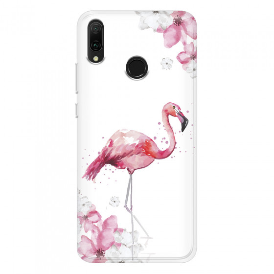 HUAWEI - Y9 2019 - Soft Clear Case - Pink Tropes