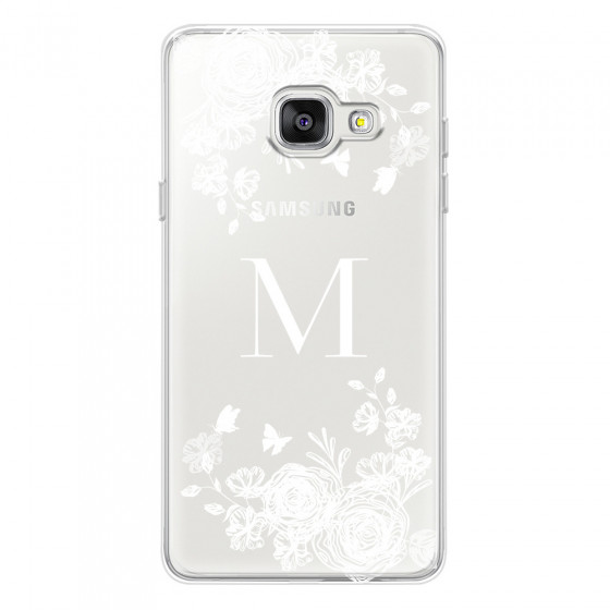 SAMSUNG - Galaxy A5 2017 - Soft Clear Case - White Lace Monogram