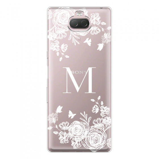 SONY - Sony 10 Plus - Soft Clear Case - White Lace Monogram
