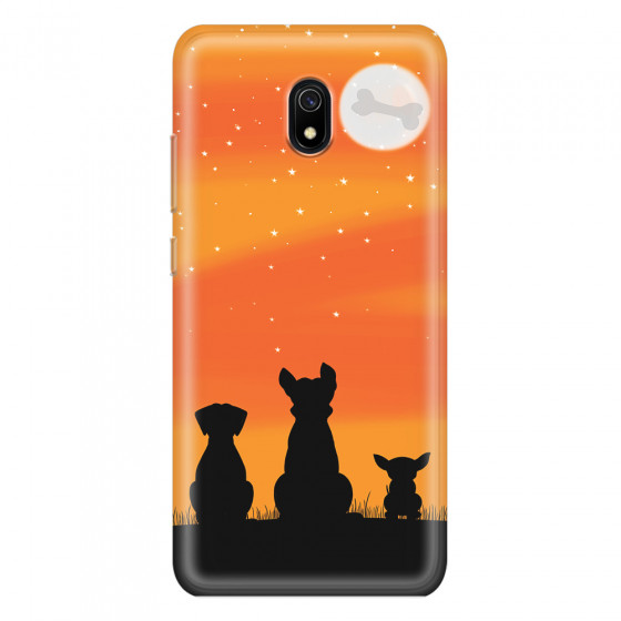 XIAOMI - Redmi 8A - Soft Clear Case - Dog's Desire Orange Sky
