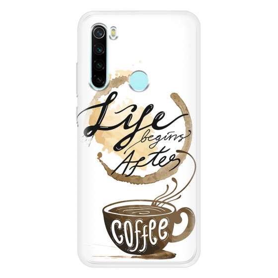XIAOMI - Redmi Note 8 - Soft Clear Case - Life begins after coffee