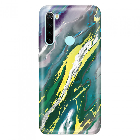 XIAOMI - Redmi Note 8 - Soft Clear Case - Marble Rainforest Green