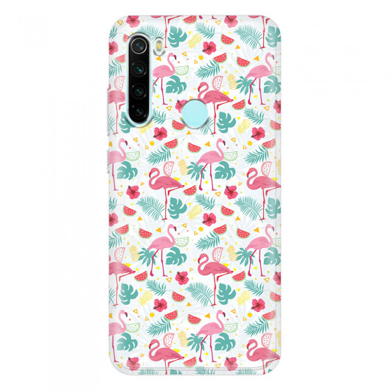 XIAOMI - Redmi Note 8 - Soft Clear Case - Tropical Flamingo II