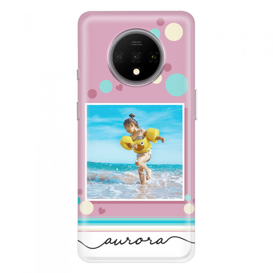 ONEPLUS - OnePlus 7T - Soft Clear Case - Cute Dots Photo Case