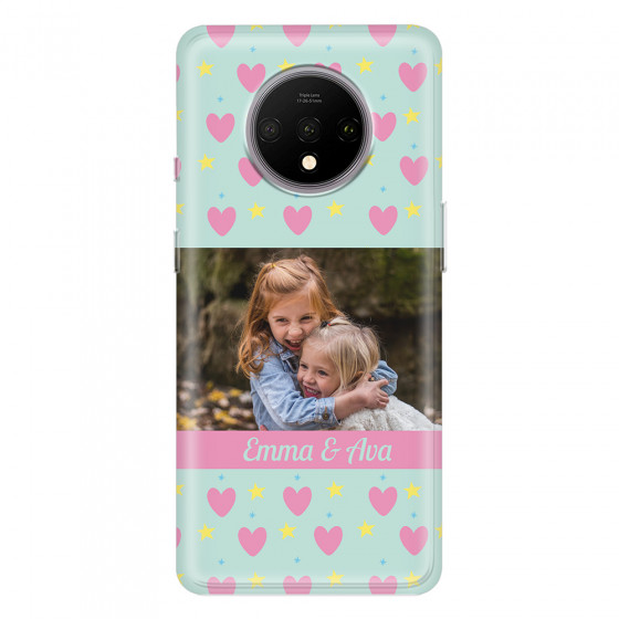 ONEPLUS - OnePlus 7T - Soft Clear Case - Heart Shaped Photo