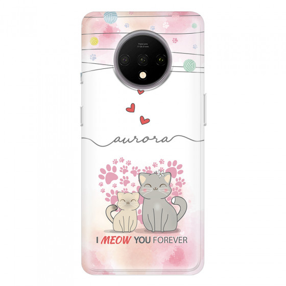 ONEPLUS - OnePlus 7T - Soft Clear Case - I Meow You Forever