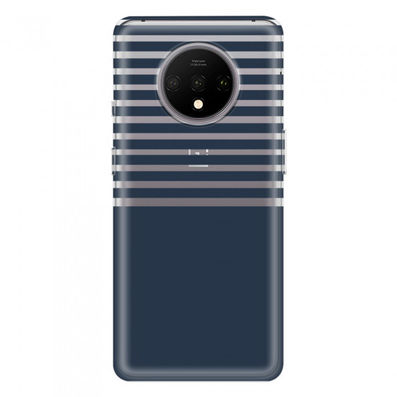ONEPLUS - OnePlus 7T - Soft Clear Case - Life in Blue Stripes