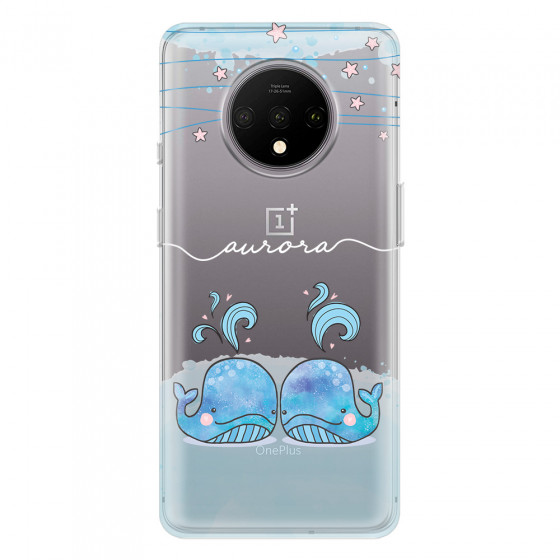 ONEPLUS - OnePlus 7T - Soft Clear Case - Little Whales White