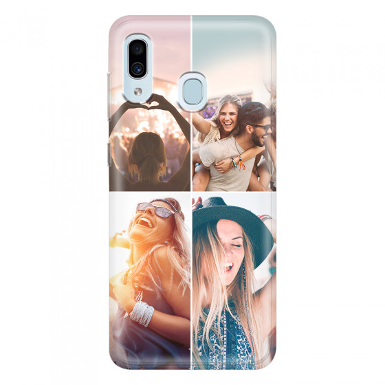 SAMSUNG - Galaxy A20 / A30 - Soft Clear Case - Collage of 4