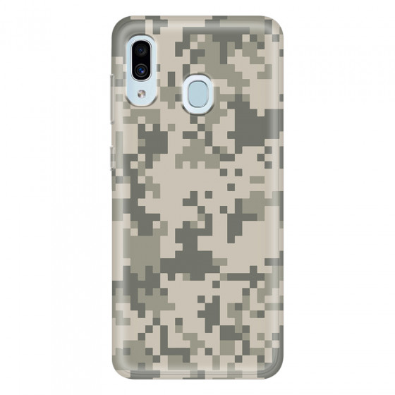 SAMSUNG - Galaxy A20 / A30 - Soft Clear Case - Digital Camouflage