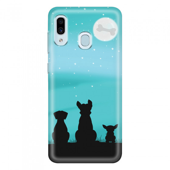 SAMSUNG - Galaxy A20 / A30 - Soft Clear Case - Dog's Desire Blue Sky