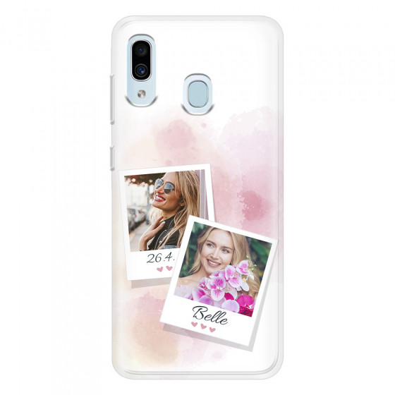 SAMSUNG - Galaxy A20 / A30 - Soft Clear Case - Soft Photo Palette