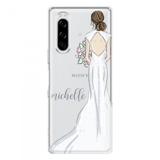 SONY - Sony Xperia 5 - Soft Clear Case - Bride To Be Brunette Dark