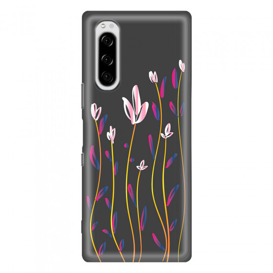 SONY - Sony Xperia 5 - Soft Clear Case - Pink Tulips