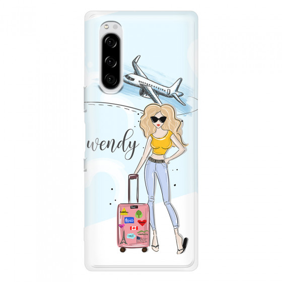 SONY - Sony Xperia 5 - Soft Clear Case - Travelers Duo Blonde