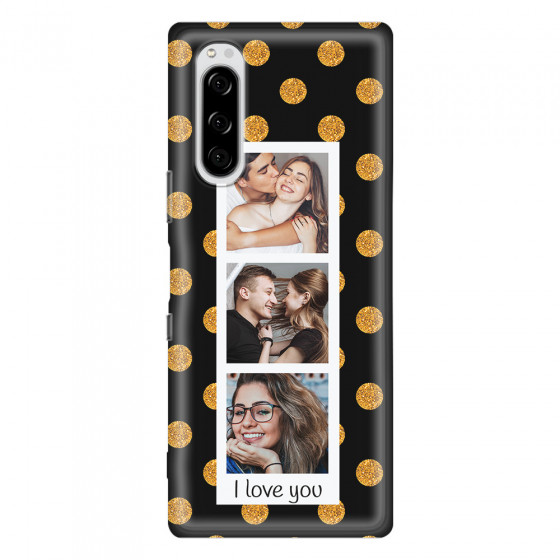 SONY - Sony Xperia 5 - Soft Clear Case - Triple Love Dots Photo
