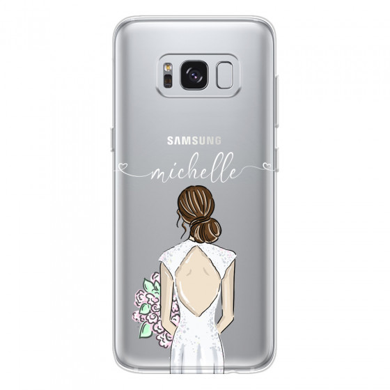 SAMSUNG - Galaxy S8 - Soft Clear Case - Bride To Be Brunette II.