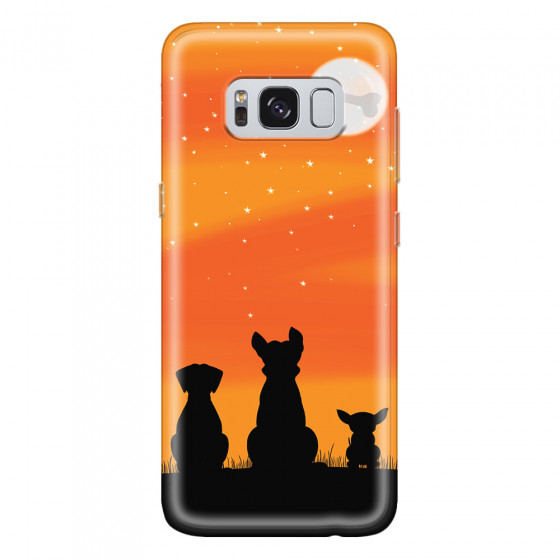 SAMSUNG - Galaxy S8 - Soft Clear Case - Dog's Desire Orange Sky