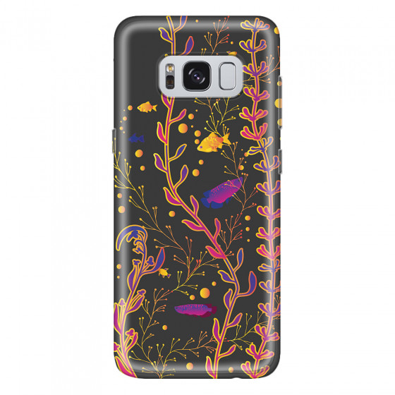 SAMSUNG - Galaxy S8 - Soft Clear Case - Midnight Aquarium