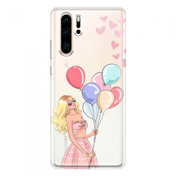 HUAWEI - P30 Pro - Soft Clear Case - Balloon Party