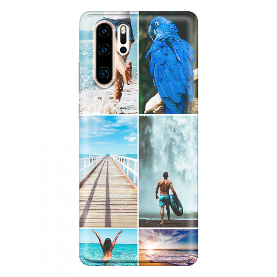 HUAWEI - P30 Pro - Soft Clear Case - Collage of 6