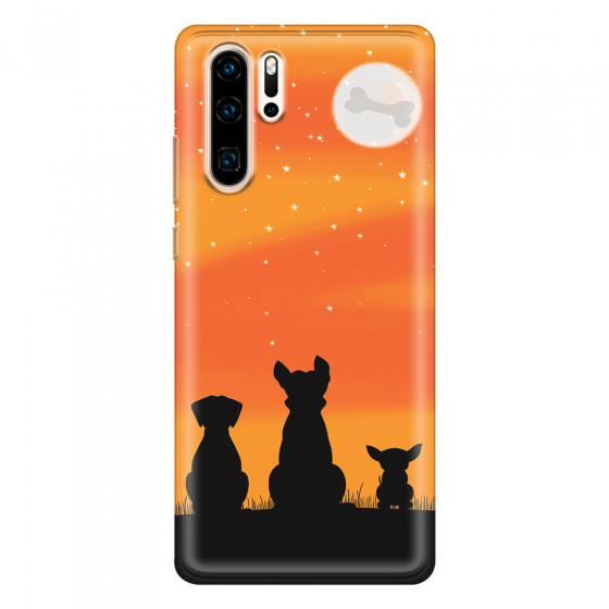 HUAWEI - P30 Pro - Soft Clear Case - Dog's Desire Orange Sky
