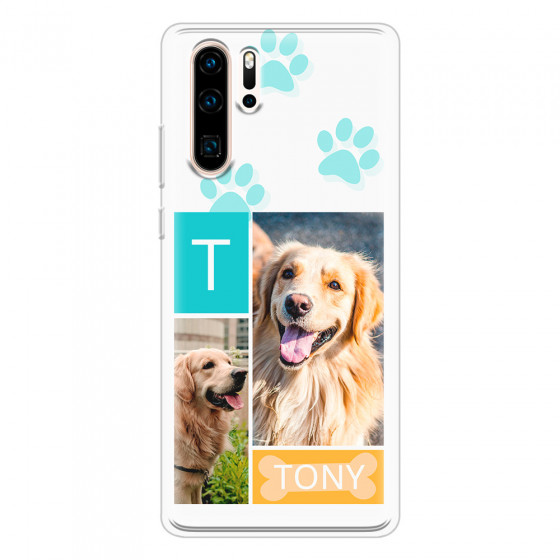 HUAWEI - P30 Pro - Soft Clear Case - Dog Collage