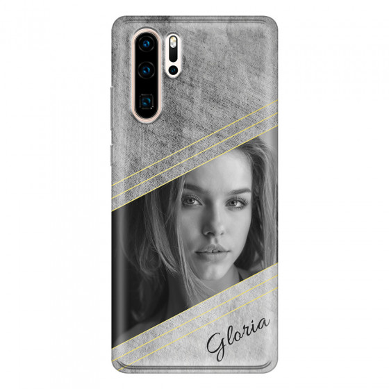 HUAWEI - P30 Pro - Soft Clear Case - Geometry Love Photo