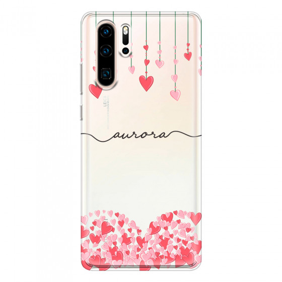 HUAWEI - P30 Pro - Soft Clear Case - Love Hearts Strings