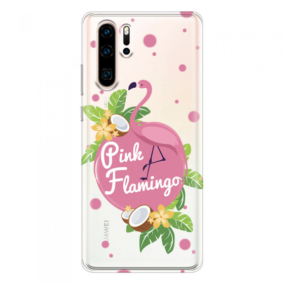 HUAWEI - P30 Pro - Soft Clear Case - Pink Flamingo