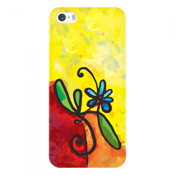 APPLE - iPhone 5S/SE - 3D Snap Case - Flower in Picasso Style