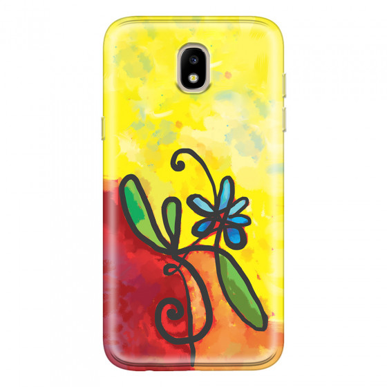 SAMSUNG - Galaxy J5 2017 - Soft Clear Case - Flower in Picasso Style