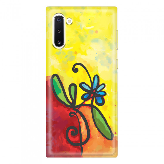 SAMSUNG - Galaxy Note 10 - Soft Clear Case - Flower in Picasso Style