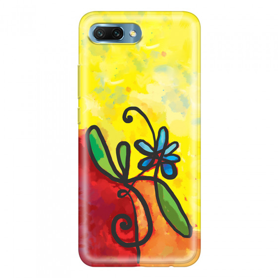 HONOR - Honor 10 - Soft Clear Case - Flower in Picasso Style