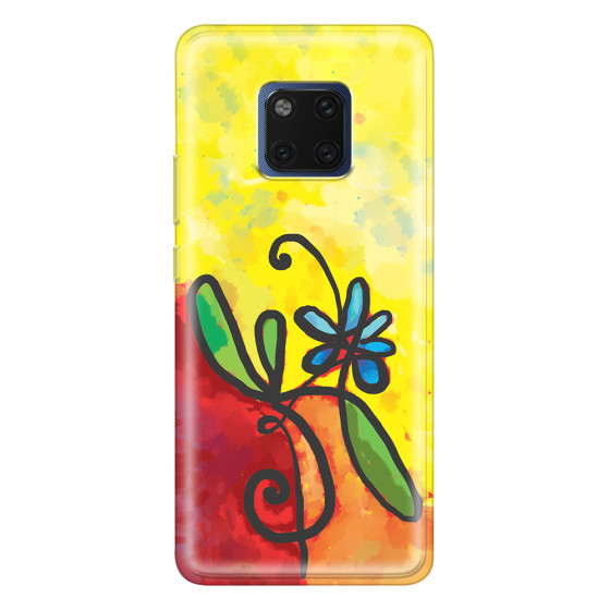 HUAWEI - Mate 20 Pro - Soft Clear Case - Flower in Picasso Style