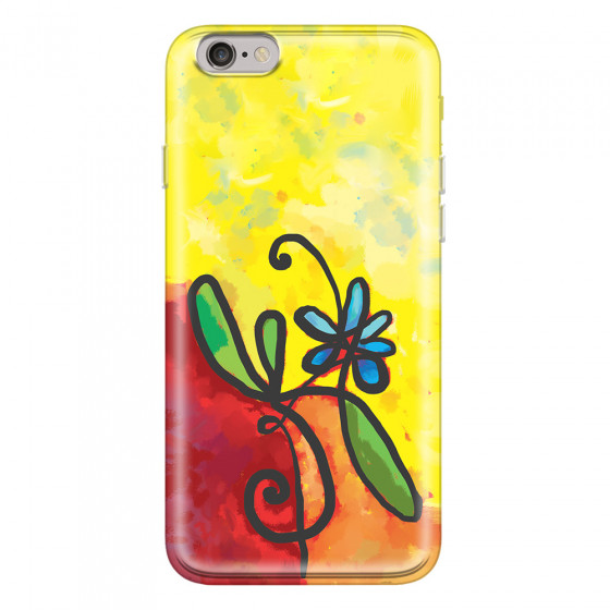 APPLE - iPhone 6S - Soft Clear Case - Flower in Picasso Style